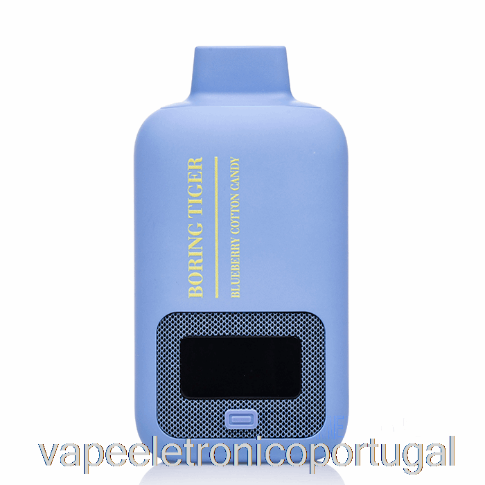 Vape Eletrônico Luffbar Chato Tigre 25000 Algodão Doce Descartável De Mirtilo